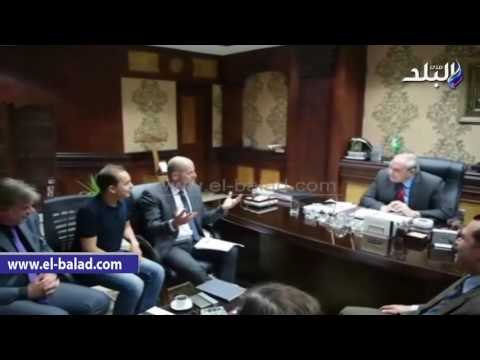 صدى البلد | محافظ المنيا يبحث مع وفد التنمية المحلية بدء مشروع اصلاح الادارة العامة