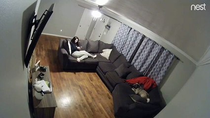 Elle se fait marcher sur la tête par son chien !