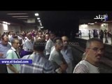 صدى البلد | تكدس المواطنين بمحطة جمال عبد الناصر بسبب عطل المترو