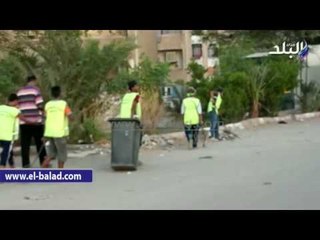 صدى البلد |مبادرة شبابية تطوعية بأسوان للمساهمة فى نظافة الشوارع المدينة