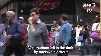 Massive blackout left Venezuela in darkness