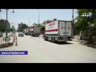 صدى البلد | وصول 5 سيارات محملة بالسلع الغذائية المدعمة لبيع منتجاتها بالفيوم