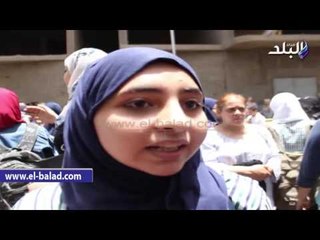 صدى البلد | طلاب الثانوية العامة " مينفعش نتعب والإمتحان يتسرب " والإنجليزى " سهل "