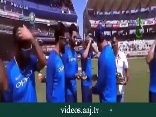 Why Kohli pulled off his Army Cap   ???