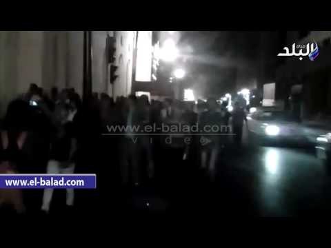 صدى البلد | قوات الامن تنجح فى تفريق مسيرة لحملة الماجستير والدكتوراه بوسط البلد