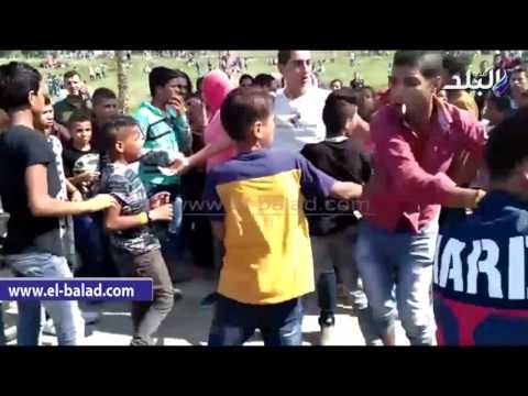 صدى البلد | شباب يتحرشون بفتاة داخل حديقة الفسطاط
