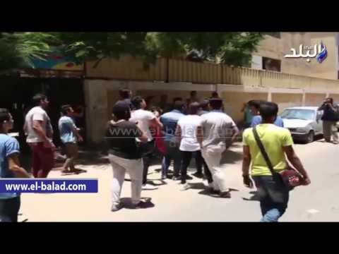 صدى البلد | تظاهر طلاب الثانوية أمام مدرسة المنيرة وسط تشديدات أمنية مكثفة