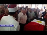 صدى البلد | آلاف يؤدون صلاة الجنازة على شهيد سيناء بالدقهلية