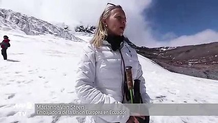 Desde Volcán Antisana en Ecuador se llama a combatir el calentamiento global
