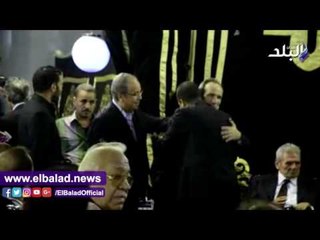 صدى البلد | طاهر أبو زيد ومتعب وبيبو وشطه وعرابى ومبروك فى عزاء طارق سليم