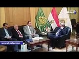 صدى البلد |  جامعة بنها تبحث مع القنصل العراقي سبل التعاون