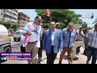 صدى البلد | .محافظ القليوبية يطلق مبادرة "حلوى يابلدي" للنظافة