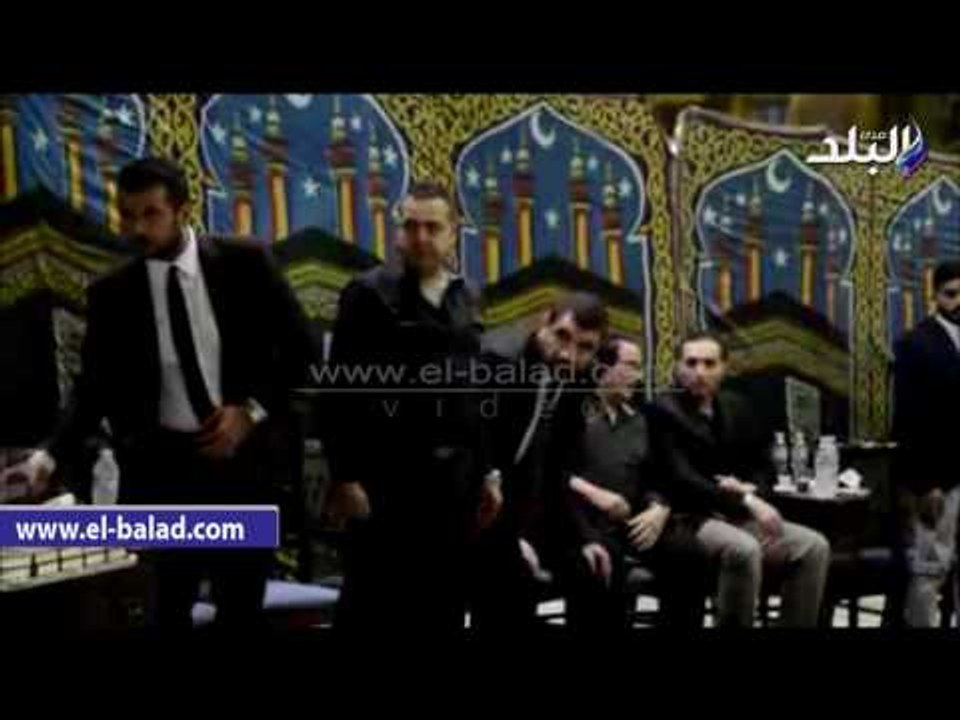 صدى البلد | نجوم الفن والغناء فى غزاء والد المطرب «ساموزين»