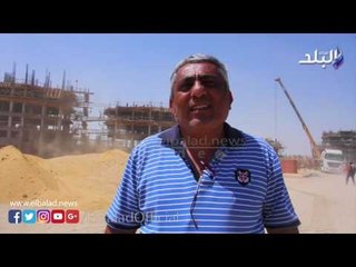صدى البلد | رفع العلم المصرى على أول عمارة للمقاولون العرب بالعاصمة الإدارية الجديدة