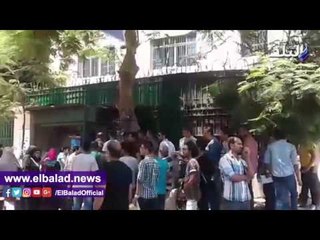 صدى البلد | قبال على مدرسة السعيدية للتقدم بتظلمات نتائج الثانوية