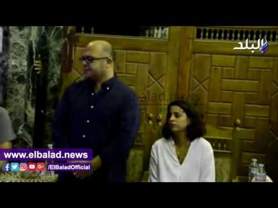 صدى البلد | حميدة ومرزوق والغيطى وزكى يقدمون واجب العزاء في "محمد خان وكامل"