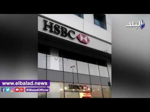 صدى البلد | شاهد لحظة معاينة المباحث لواقعة الاعتداء على حارس بنك بالمهندسين