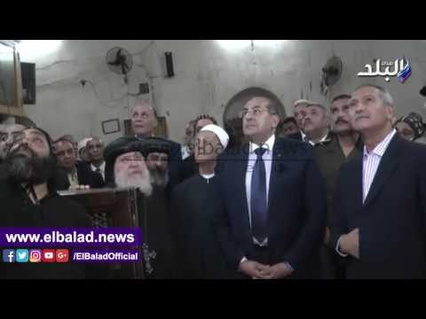 صدى البلد | محافظ سوهاج ومدير الأمن يتفقدان مقر الدير الأبيض