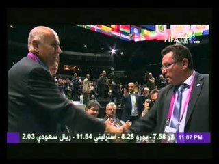 أحمد شوبير يوجه إنتقاد لاذع لجبريل رجوب رئيس الإتحاد الفلسطيني للقدم بعد مصافحته لنظيره الإسرائيلي