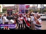 صدى البلد | متظاهرواالقائد إبراهيم يحتفلون بذكرى افتتاح القناة