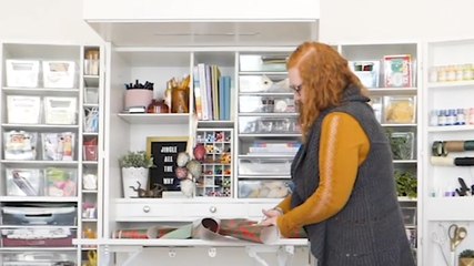 This Cabinet Expands Into the Craft Room of Your Dreams