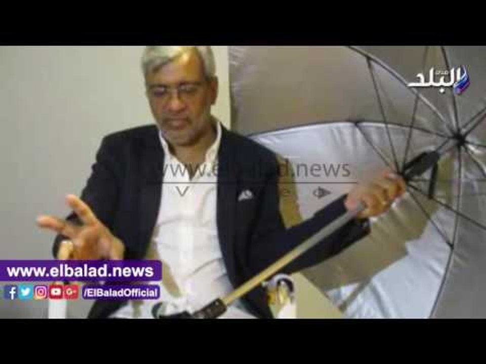 صدى البلد | "صدي البلد "يحاور مواطن سعودي أبتكر مظلة مزودة ب GPSوكشاف و usb