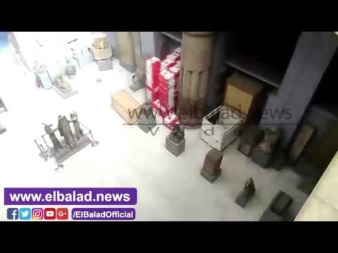 صدى البلد | قاعة عرض بالمتحف المصري تتحول لمخزن مراوح بجوار الأثار..وغلقها أمام السائحين