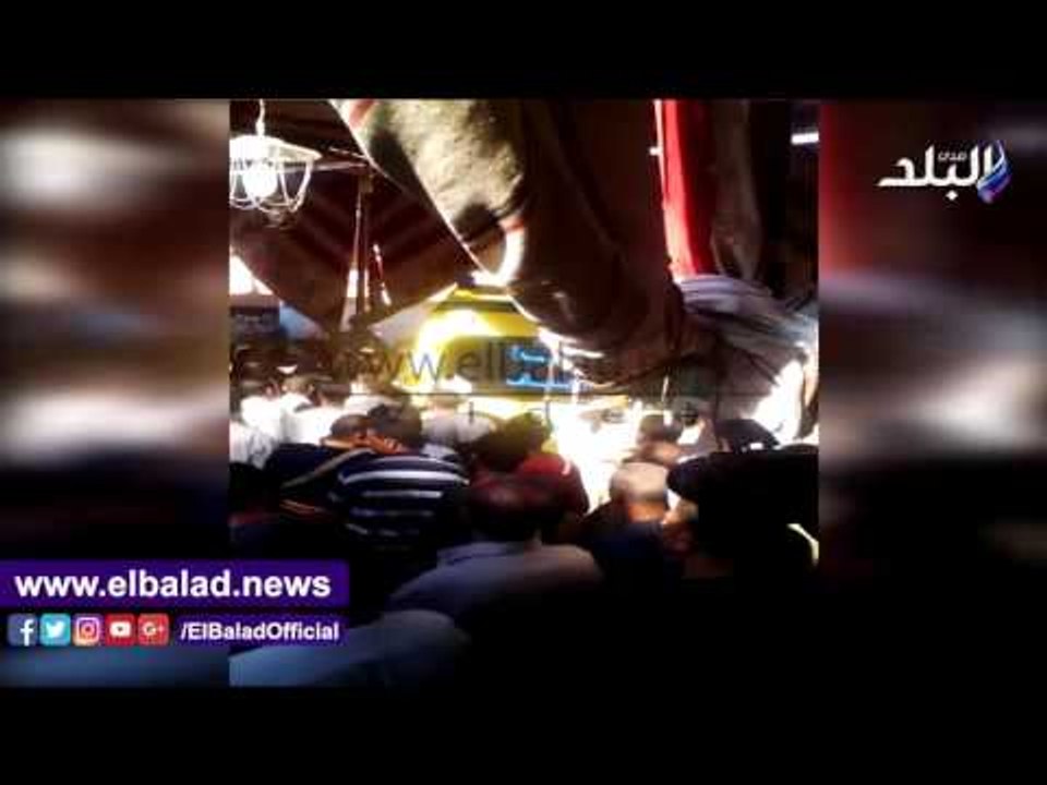 صدى البلد |  المنوفية تشيع جثمان شهيد كمين السادات فى جنازة عسكرية بقريته بمنوف