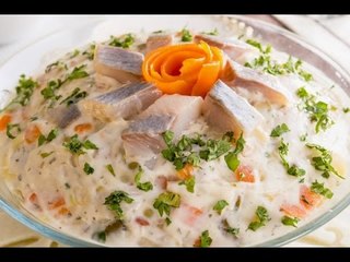 طريقة تحضير الرنجة المشوية مع سلطة الرنجة