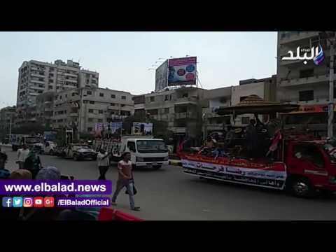 صدى البلد | مسيرات بالأعلام والسيارات فى احتفالات العيد القومى لمحافظة القليوبية