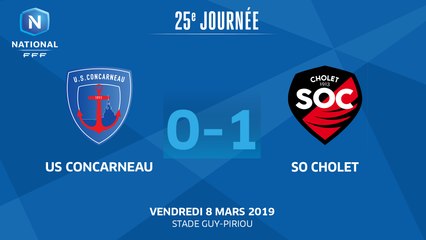 J25 : US CONCARNEAU - SO CHOLET (0-1), le résumé