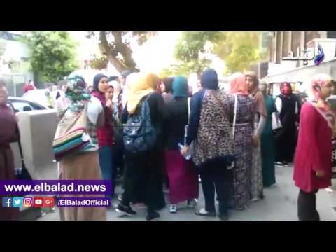 صدى البلد | وقفة احتجاجية لخريجي معهد تمريض المنصورة امام التعليم العالي