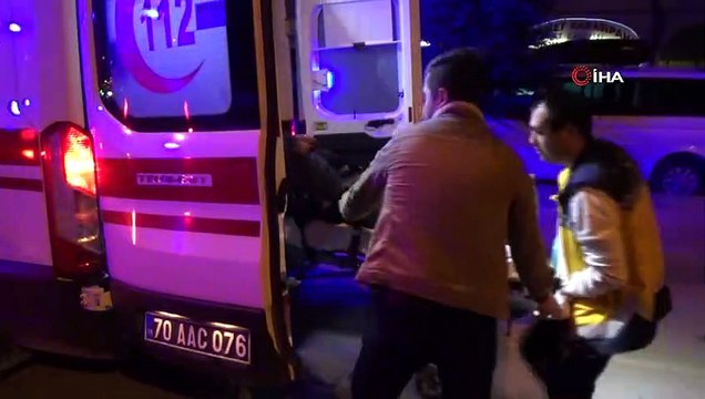 Virajı alamayan otomobil park halindeki kamyonete arkadan çarptı: 5 yaralı