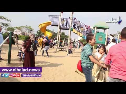 صدى البلد | إقبال كبير على حديقة الازهر في ثاني أيام عيد الأضحي