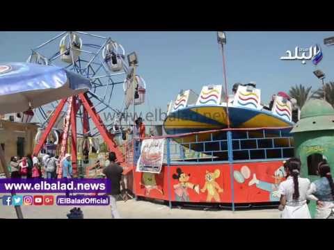 صدى البلد | إقبال متوسط على حديقة الفسطاط في ثالث أيام العيد