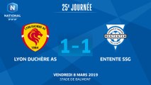 J25 : LYON DUCHERE AS - ENTENTE SSG (1-1), le résumé