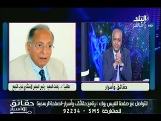 رفعت السعيد يطالب الحكومة بكشف المستور عن مصدر أموال بعض الأحزاب