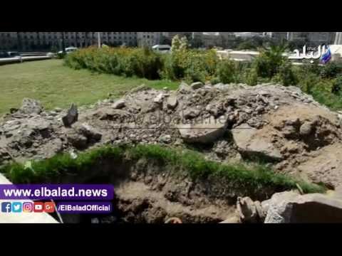 صدى البلد |غرق ميدان التحرير بسبب انفجار ماسورة مياه