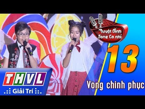 THVL | Tuyệt đỉnh song ca nhí - Tập 13[3]: Hồng Nhung, Minh Nhật hát Bốn Chữ Lắm cho ông bà nghe
