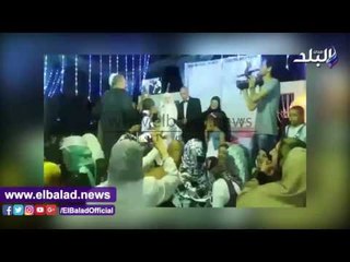صدى البلد | "أفراح البلد" يشارك عماد ومهجة حفل زفافهما بالعياط