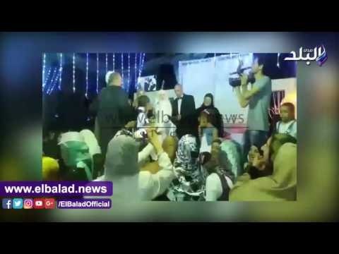 صدى البلد | أفراح البلد يشارك عماد ومهجة حفل زفافهما بالعياط