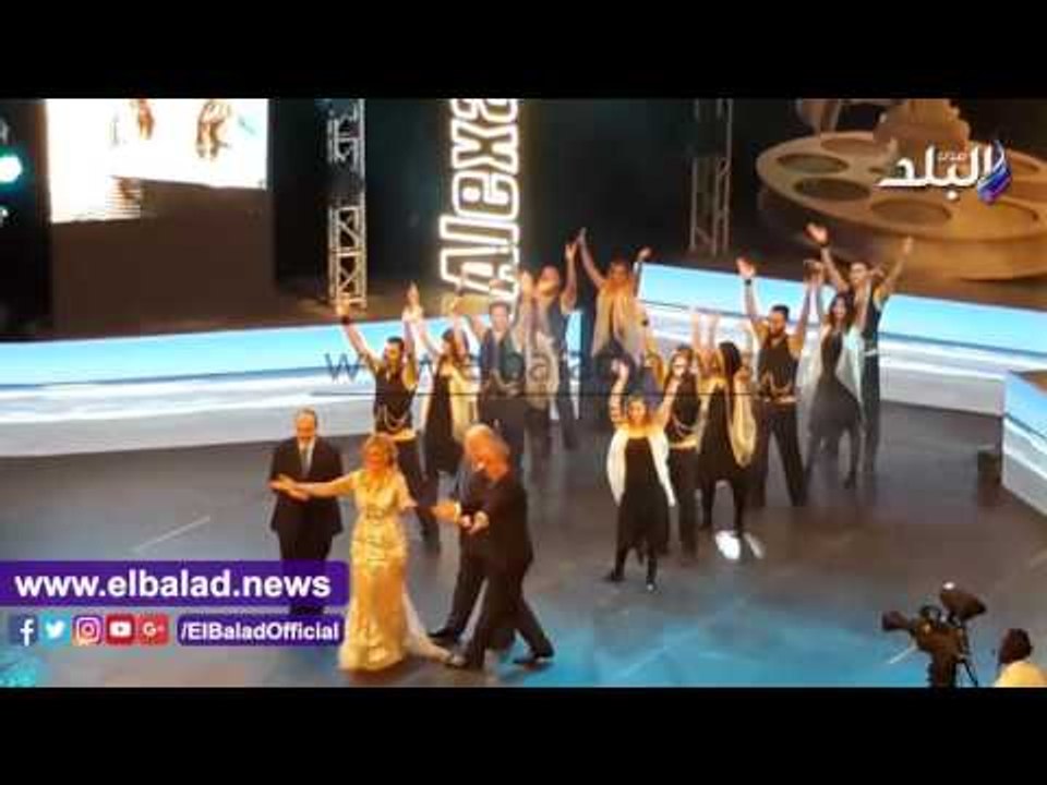 صدى البلد | تكريم يسرا في حفل افتتاح مهرجان الاسكندرية السينمائي