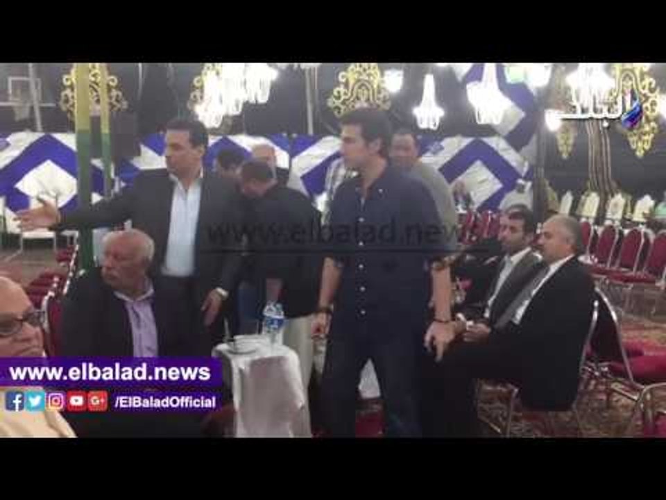 صدى البلد |  حمدى والبدرى والعامرى وشوبير يقدمون العزاء فى أحمد ماهر