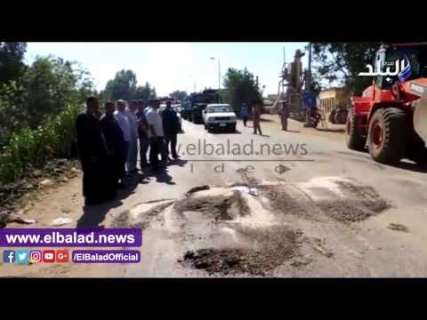 صدى البلد | إزالة 56 حالة تعدٍ و مطبات عشوائية بكفر الشيخ