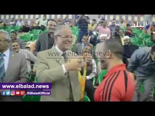 صدى البلد | محافظ المنيا يكرم الحاصل على ذهبية الأثقال بالباراليمبية