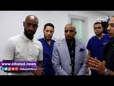 صدى البلد | زيارة شيكابالا لمؤسسة مجدى يعقوب للقلب فى اسوان