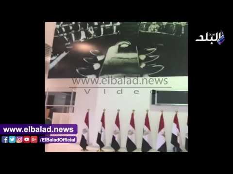صدى البلد | اللمسات النهائية داخل مركز المؤتمرات بشرم الشيخ استعدادا لاحتفالية البرلمان