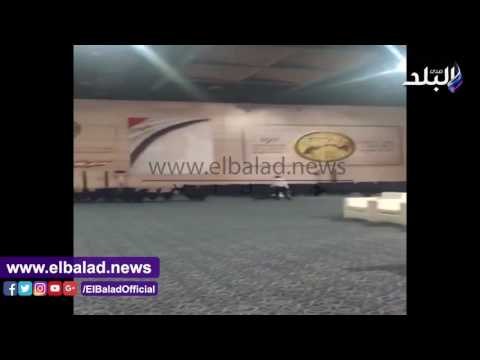 صدى البلد | نرصد تجهيزات المنصة والقاعة التى تستضيف احتفالية البرلمان بشرم الشيخ