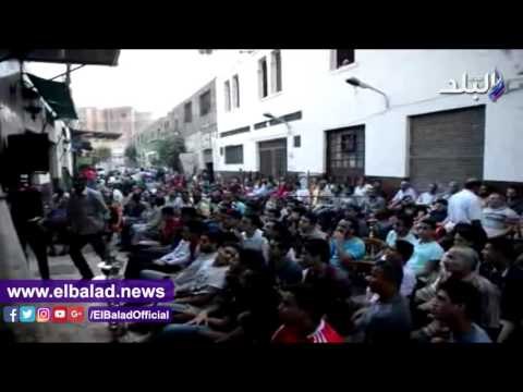 صدى البلد | مقاهي وسط القاهرة كاملة العدد مع بدء مباراة مصر والكونغو