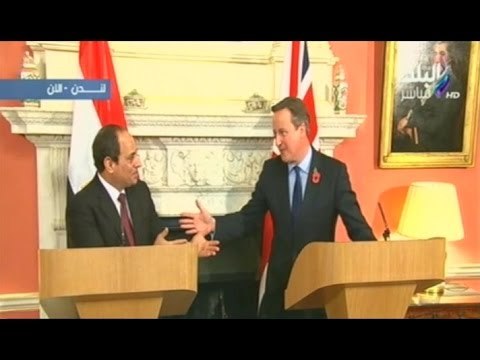 مؤتمر صحفى للرئيس السيسي ورئيس الوزراء البريطانى ديفيد كاميرون